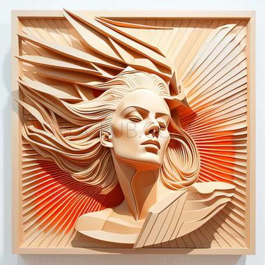 3D model James Rosenquist American artist (STL)